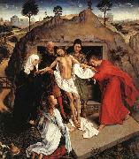 WEYDEN, Rogier van der Entombment of Christ oil on canvas